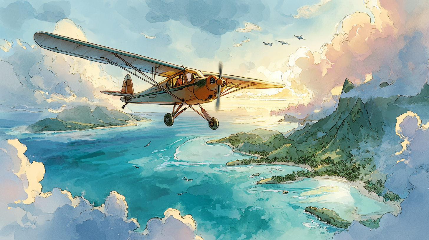 airplane in Hawaii