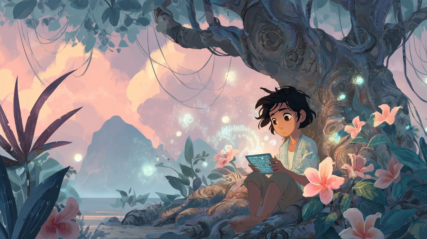 child learning Hawaii